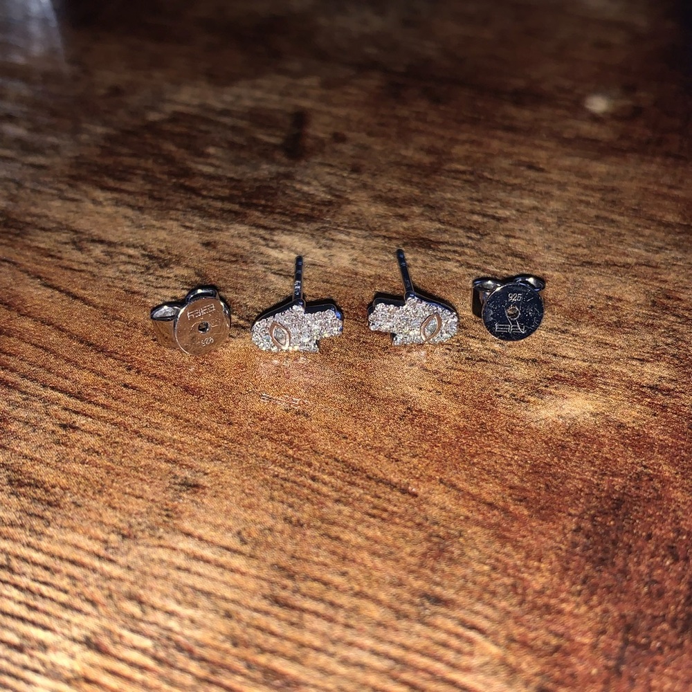 EFFY® Diamond Hamsa hand stud earrings